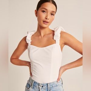 Abercrombie Bubble Strap Poplin Top